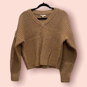 Madewell pleat sleeve pullover sweater new with tags! Size Medium